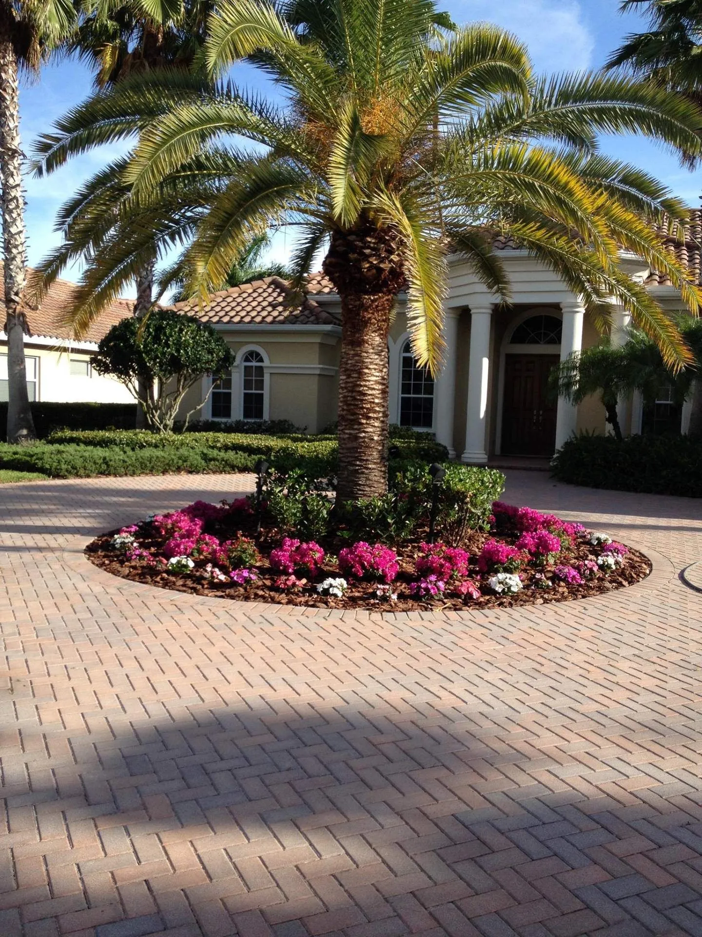 Landscaping crew at work